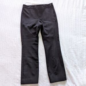 vince. Women's Black Cropped Straight Leg Dress Pants size 4